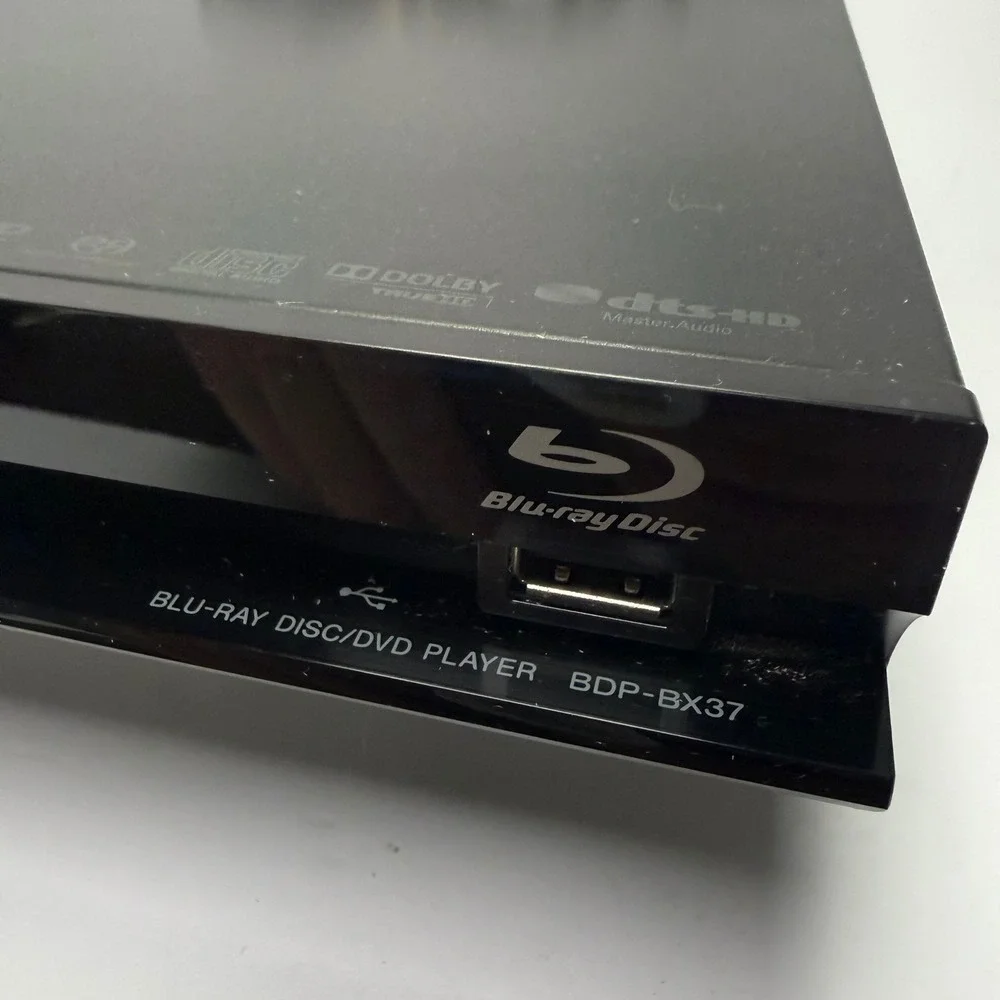 Sony Blu-ray Disc DVD Player Unisex Black BDP-BX37 HDMI 1080p HD Tested Works